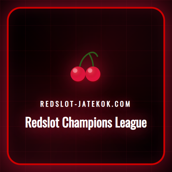 Futball témájú Redslot nyerőgép egy Bajnokok Ligája stadionnal.