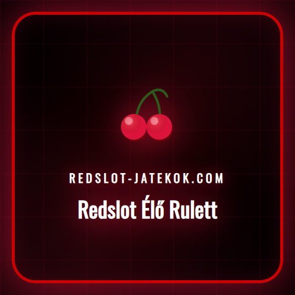 Elegáns krupié egy Redslot élő rulett asztalnál, a kerék pörög.