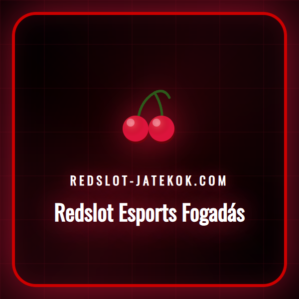 E-sport játékos egy versenyen, a Redslot fogadási felületével.