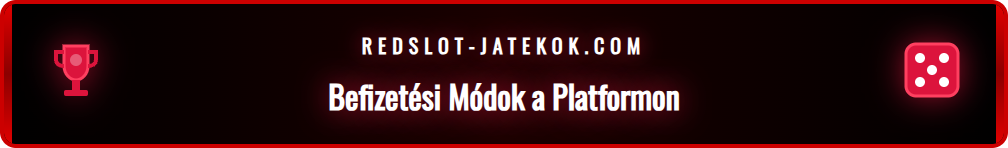 A Redslot oldalon elérhető fizetési módok logói, mint bankkártya, Skrill.