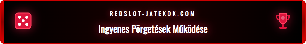 Grafikus ábra a Redslot ingyenes pörgetések igénylési folyamatáról.