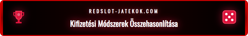 A Redslot kaszinóban elérhető kifizetési lehetőségek ikonjai.
