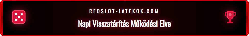 Grafika a Redslot napi visszatérítés számítási folyamatáról.