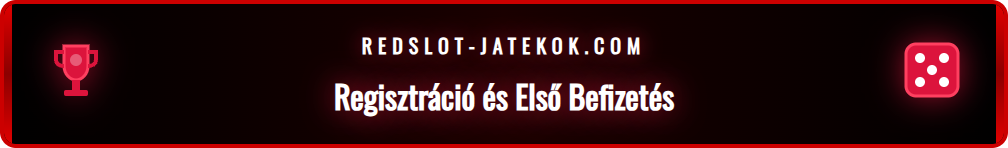 A Redslot regisztrációs űrlapja, amely a gyors számlanyitást mutatja.