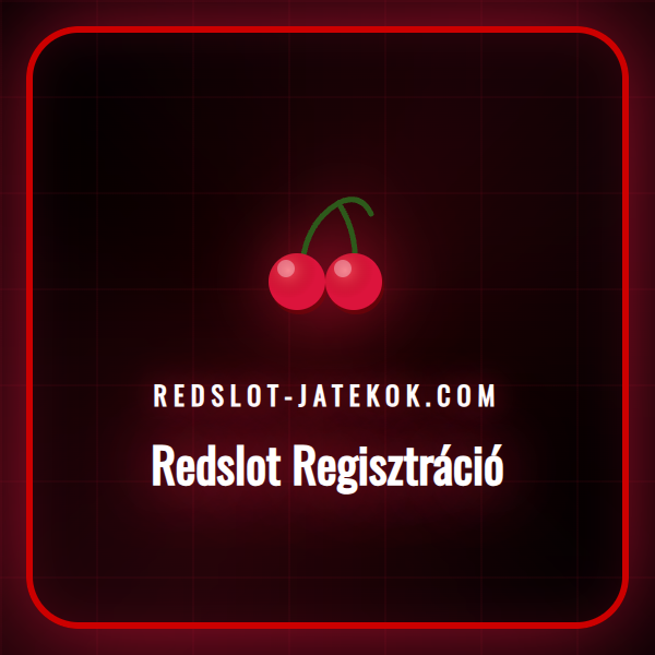 Férfi kezében okostelefon, a Redslot regisztráció felülete látható.