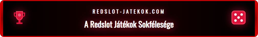 A Redslot kaszinó játékkínálatának színes előnézete.