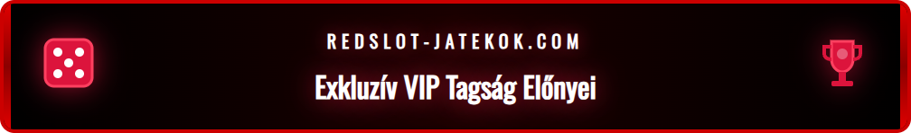 Grafika a Redslot VIP előnyeiről: bónuszok, gyors kifizetés.