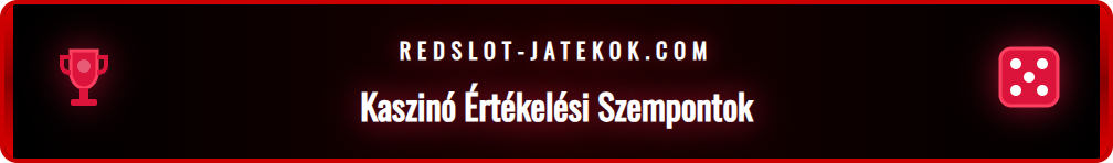 Ellenőrzőlista ikonok, amelyek a kaszinó választás kritériumait mutatják be.